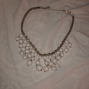 White and gold necklace